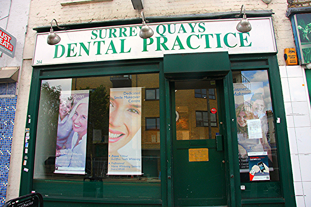 Surrey Quays Dental Practice | 204 Lower Rd, London SE8 5DJ, UK | Phone: 020 7231 7912