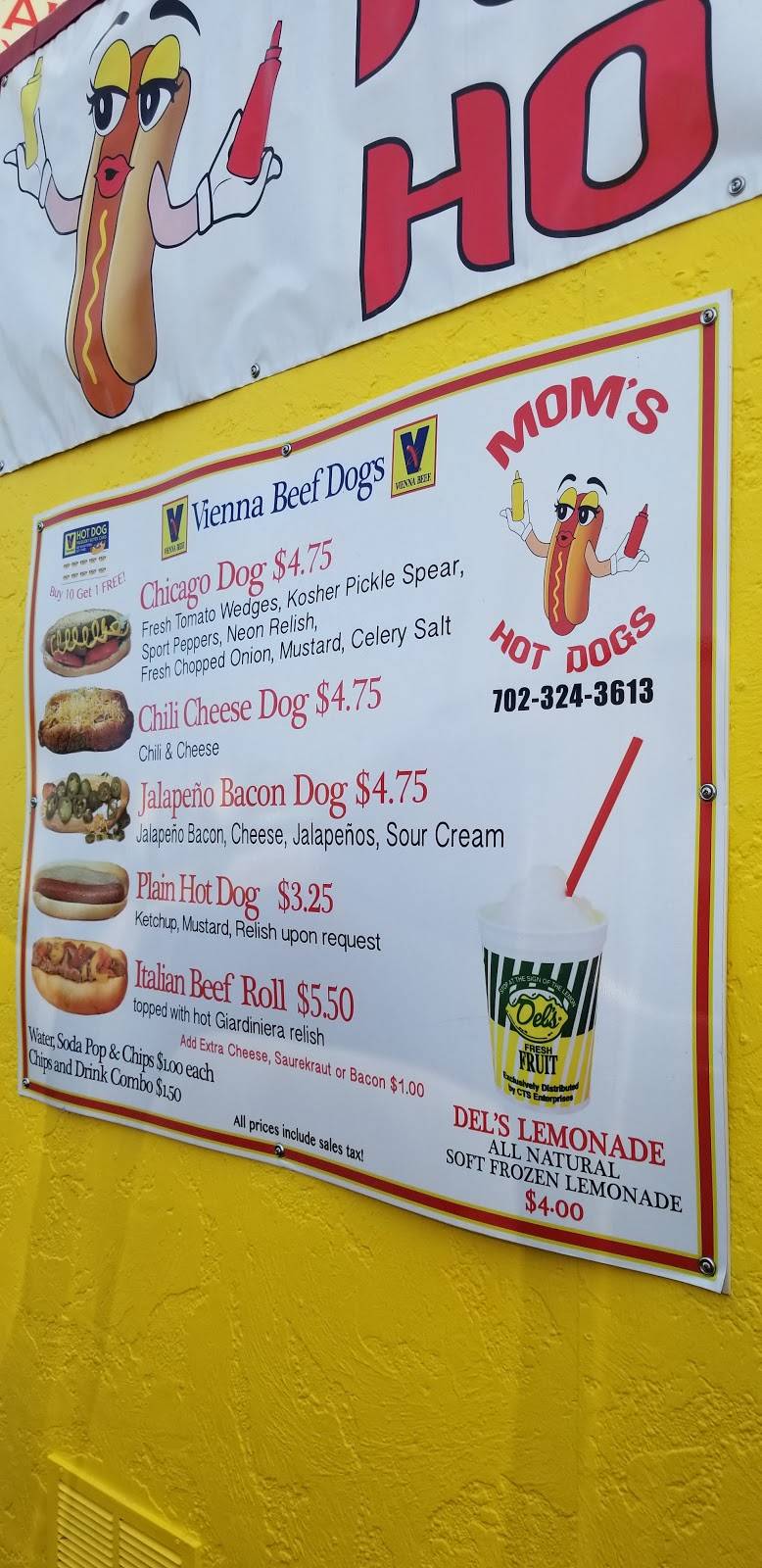 Moms Hot Dogs | 1629 1/2 Nevada Highway, Boulder City, NV 89005, USA | Phone: (702) 324-3613