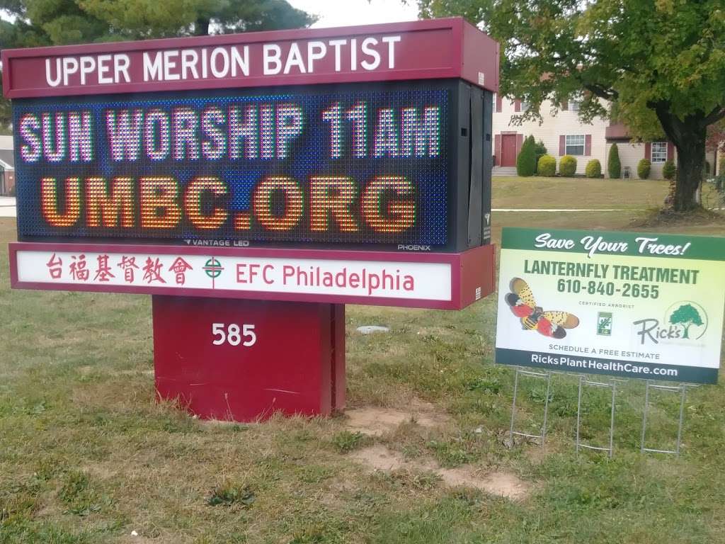 Upper Merion Baptist Church | 585 General Steuben Rd, King of Prussia, PA 19406, USA | Phone: (610) 265-1814