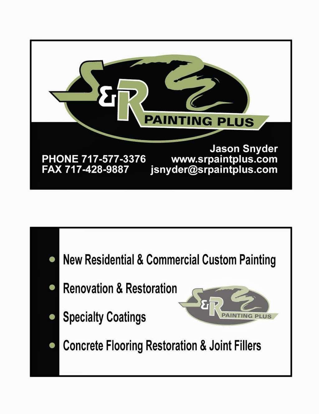 S & R Painting Plus | 6610 Leader Dr, Jacobus, PA 17407, USA | Phone: (717) 577-3375