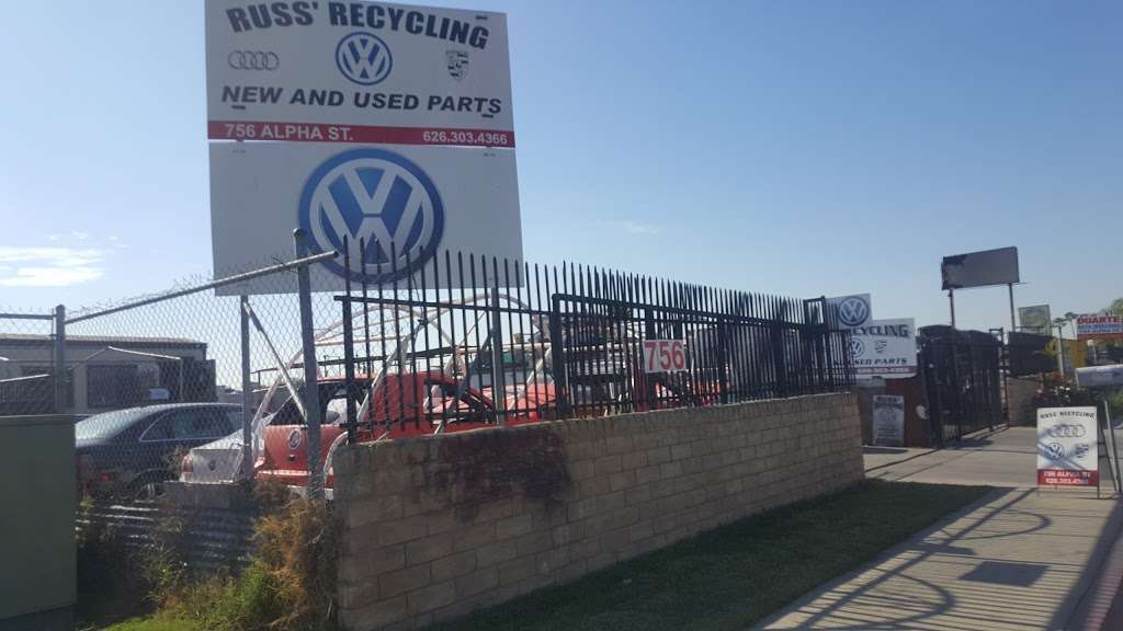 Russ Vw and Audi parts | 756 Alpha St, Duarte, CA 91010, USA | Phone: (626) 303-4366