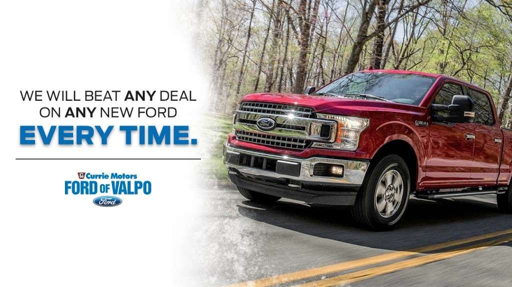 Currie Motors Ford of Valpo | 2052 W Morthland Dr, Valparaiso, IN 46385, USA | Phone: (219) 336-1373