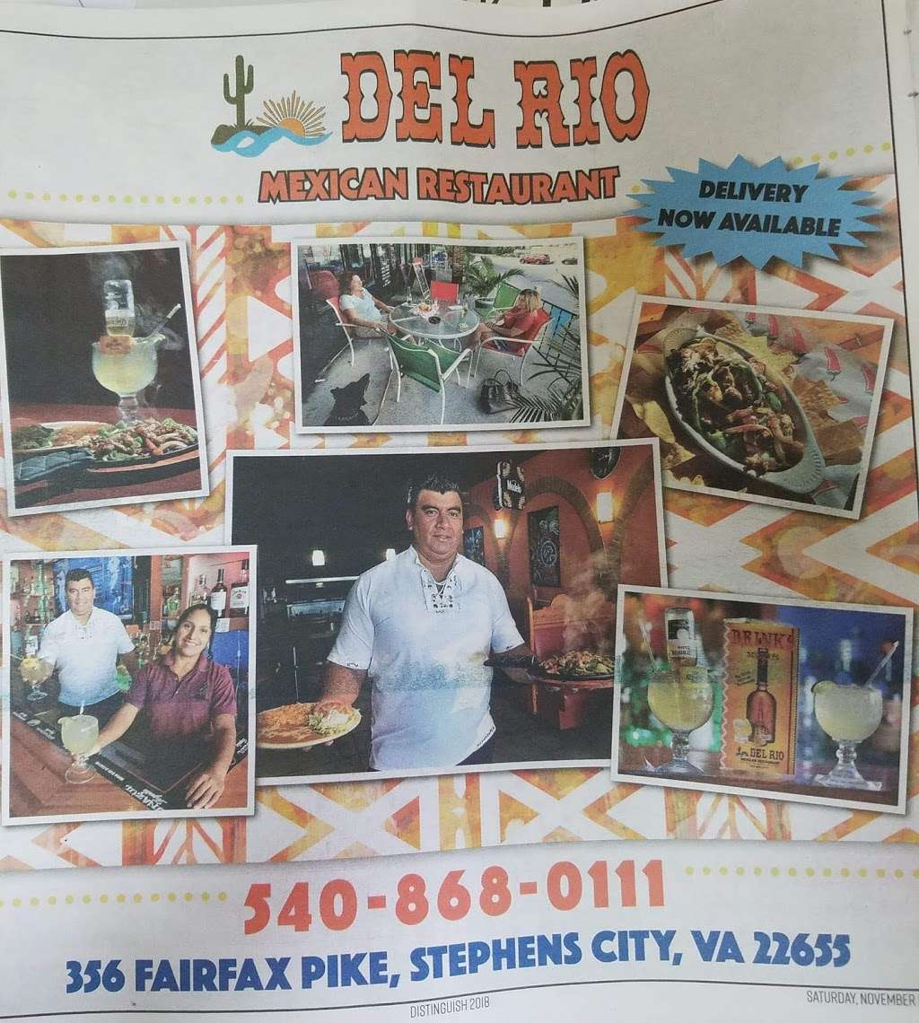 Del Rio Mexican Restaurant | 2968, 356 Fairfax Pike, Stephens City, VA 22655, USA | Phone: (540) 868-0111