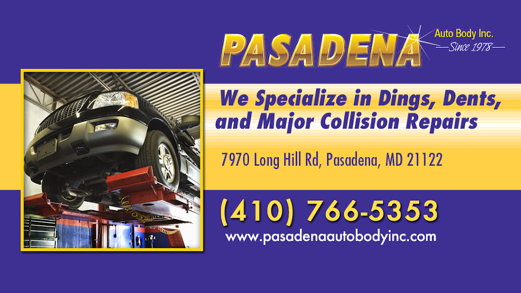 Pasadena Auto Body Inc | 7970 Long Hill Rd, Pasadena, MD 21122, USA | Phone: (410) 766-5353