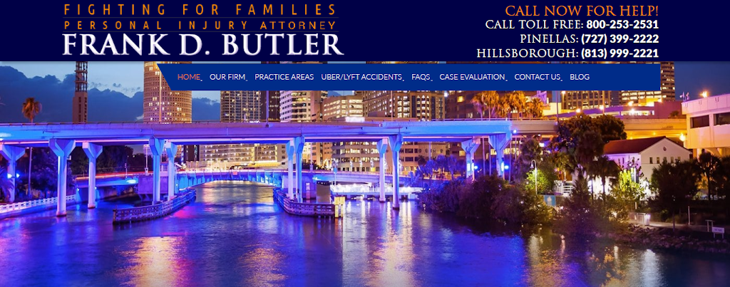 Personal Injury Attorney Frank D. Butler | 10550 US Hwy 19 N, Pinellas Park, FL 33782, USA | Phone: (727) 399-2222