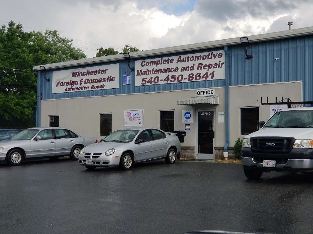 Winchester Foreign | 3070 Shawnee Dr, Winchester, VA 22601, USA | Phone: (540) 450-8641