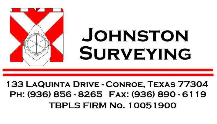 Johnston Surveying | 133 La Quinta Dr, Conroe, TX 77304 | Phone: (936) 856-8265