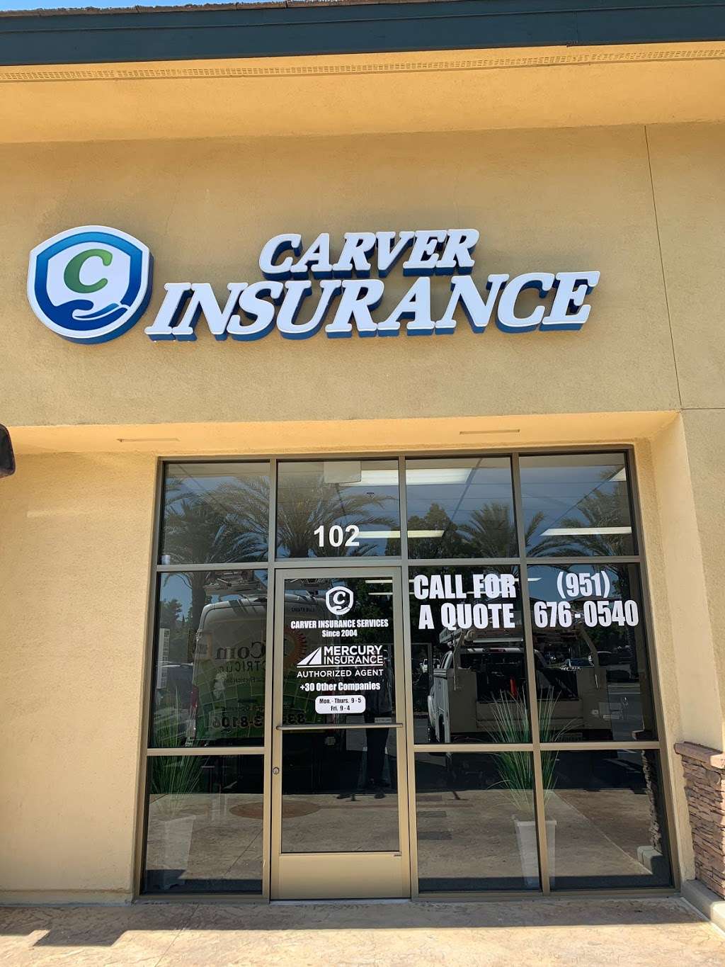 Carver Insurance Services, Inc - Temecula | 33321 Temecula Pkwy Suite 102, Temecula, CA 92592, USA | Phone: (951) 676-0540