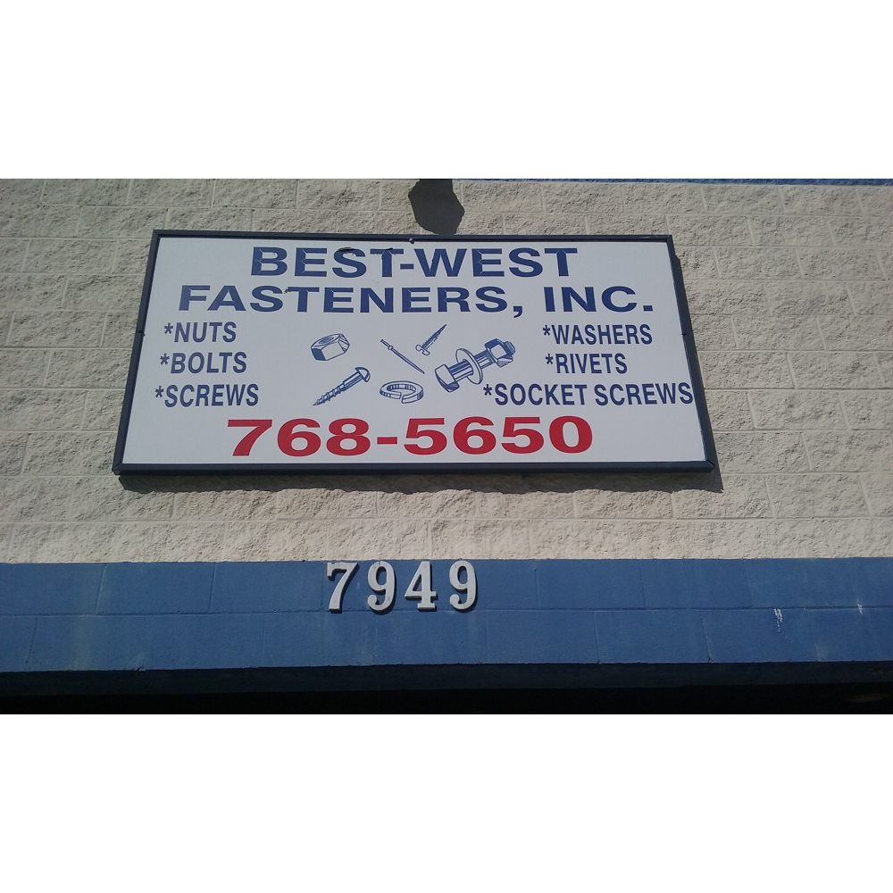 Best West Fasteners | 7949 Wheatland Ave, Sun Valley, CA 91352, USA | Phone: (818) 768-5650