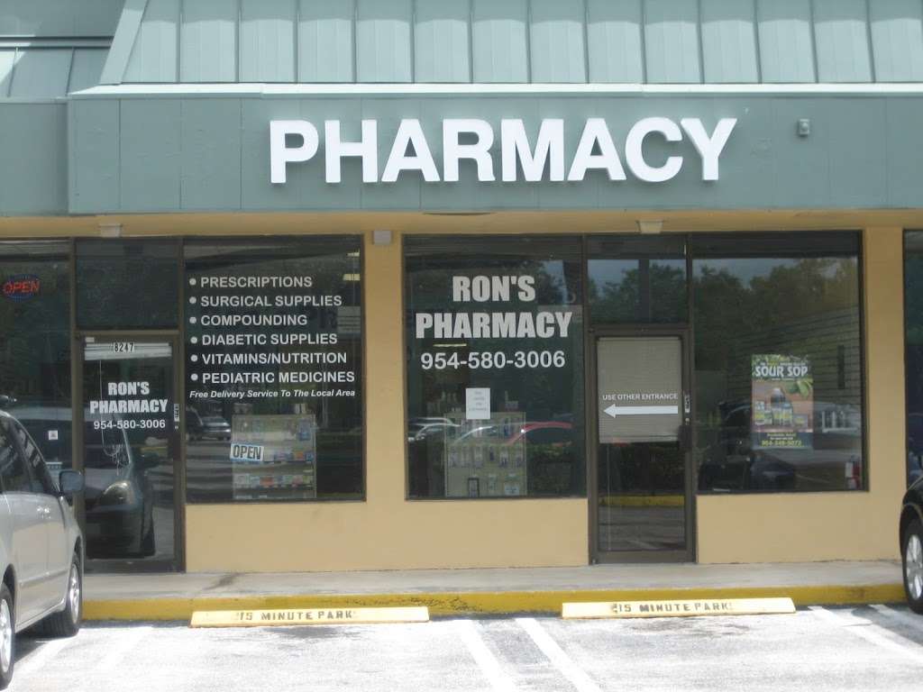 Rons Pharmacy | 2977 W Commercial Blvd, Fort Lauderdale, FL 33309, USA | Phone: (954) 580-3006