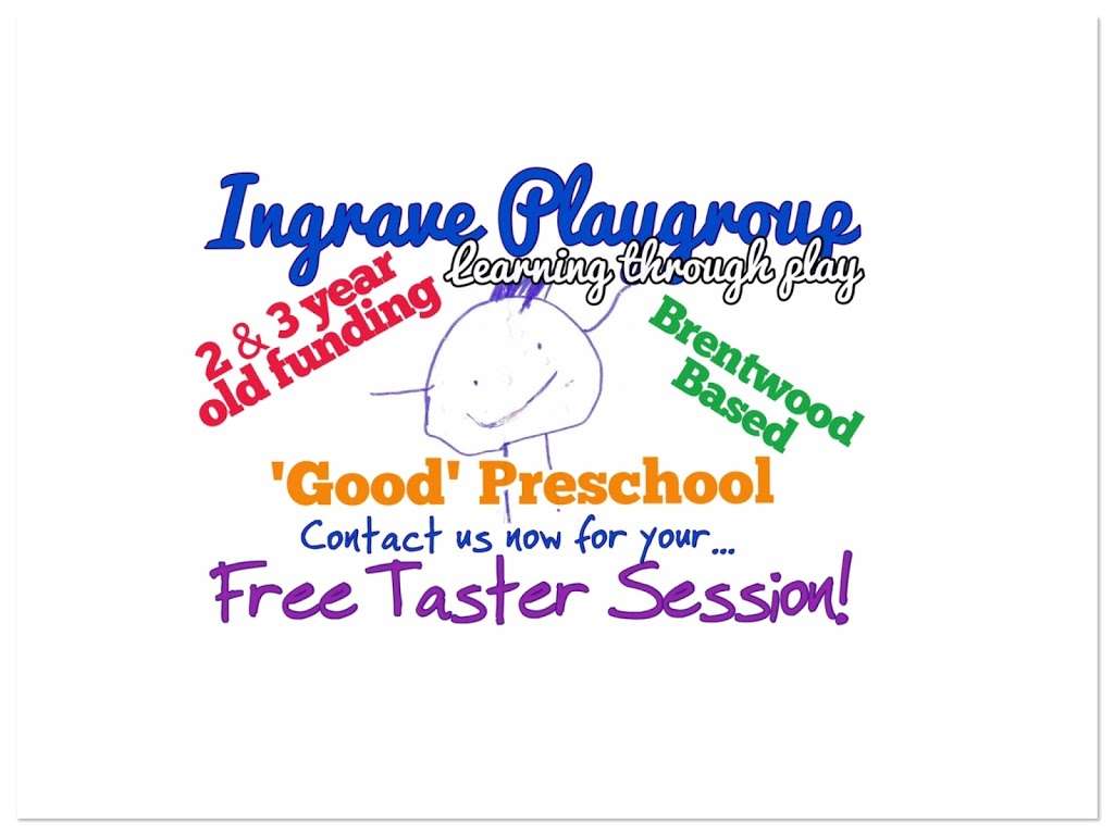 Ingrave Playgroup | St. Nicholas Church Hall/School La, Ingrave, Brentwood CM13 3RB, UK | Phone: 01277 227930