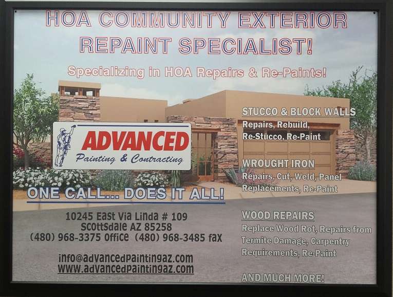 Advanced Painting & Contracting | 10245 E Vía Linda #106, Scottsdale, AZ 85258, USA | Phone: (480) 968-3375