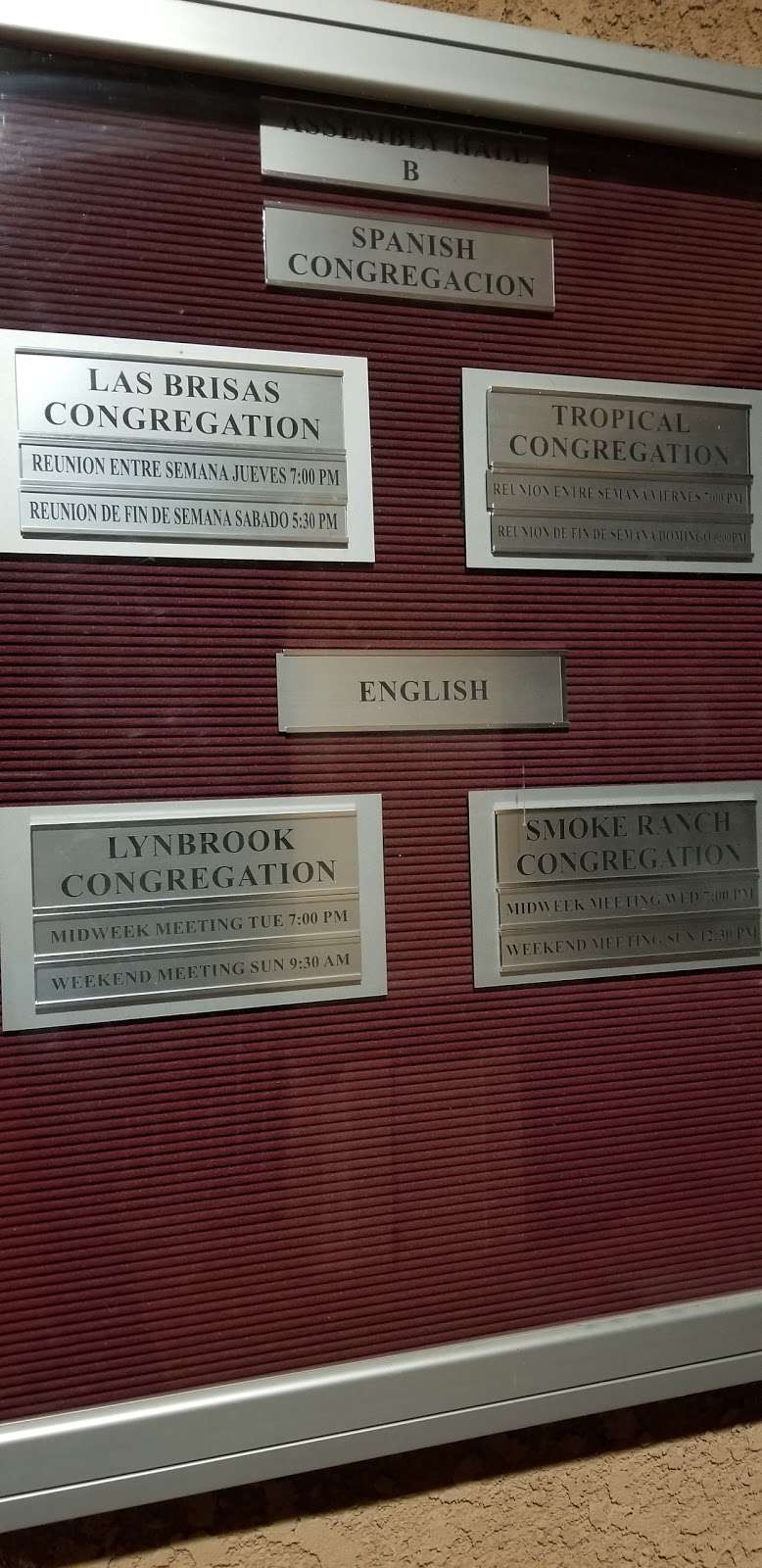 Kingdom Hall of Jehovahs Witnesses | 3330 W Red Coach Ave, North Las Vegas, NV 89031, USA | Phone: (702) 638-2872