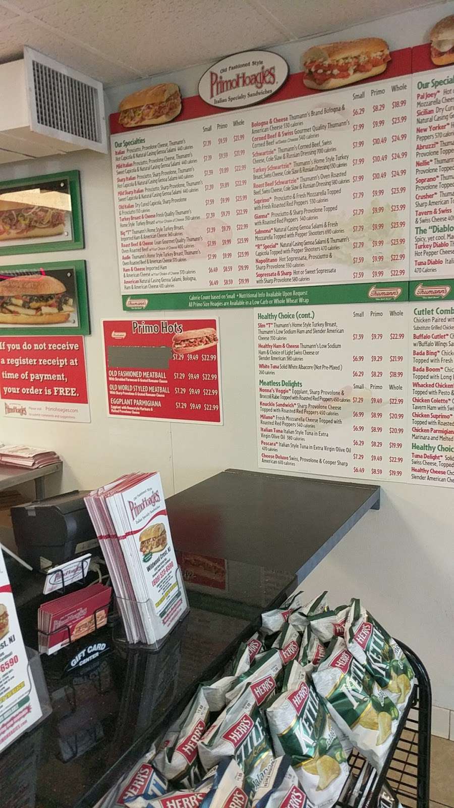 Primo Hoagies | 6105 New Jersey Ave, Wildwood Crest, NJ 08260 | Phone: (609) 523-6590