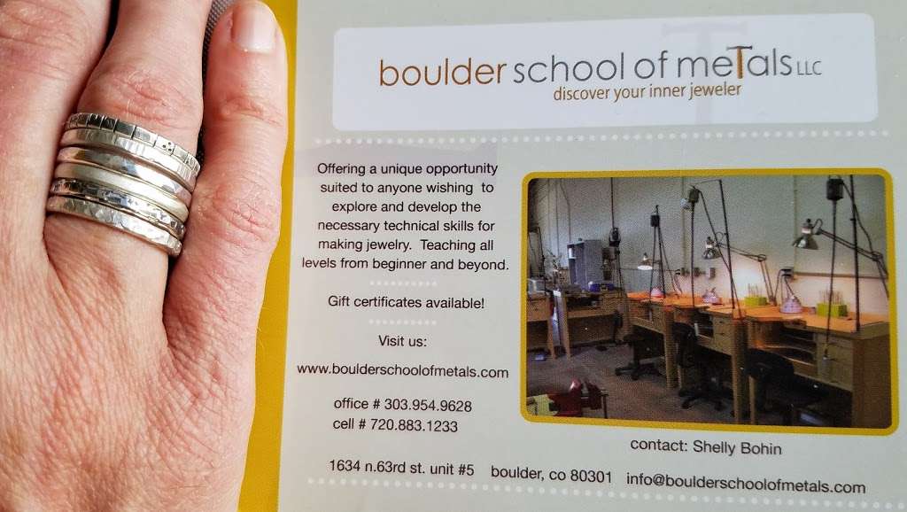 Boulder School of Metals | 1634 63rd St Suite 5, Boulder, CO 80301 | Phone: (303) 954-9628