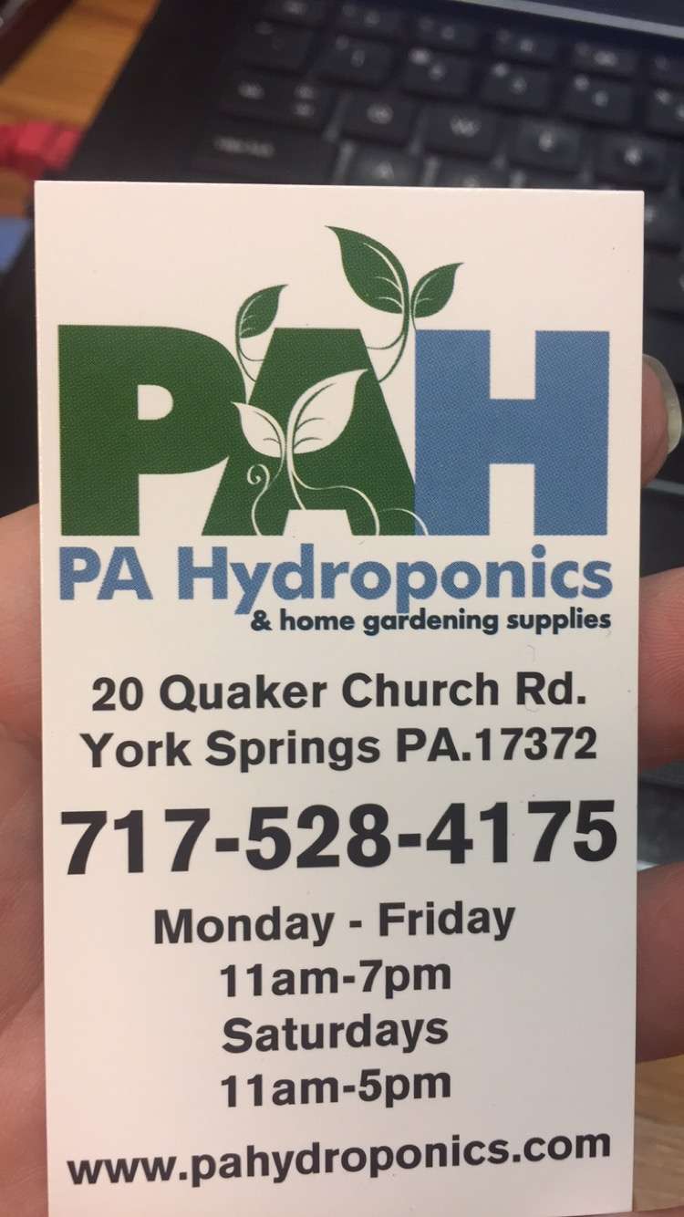 PA Hydroponics & Home Gardening Supplies | 20 Quaker Church Rd, York Springs, PA 17372, USA | Phone: (717) 528-4175