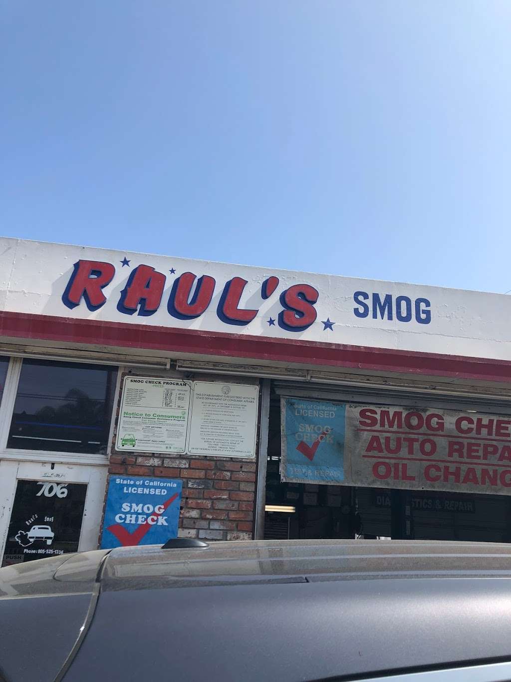 Raul’s Smog | 706 W Harvard Blvd, Santa Paula, CA 93060, USA | Phone: (805) 525-1336