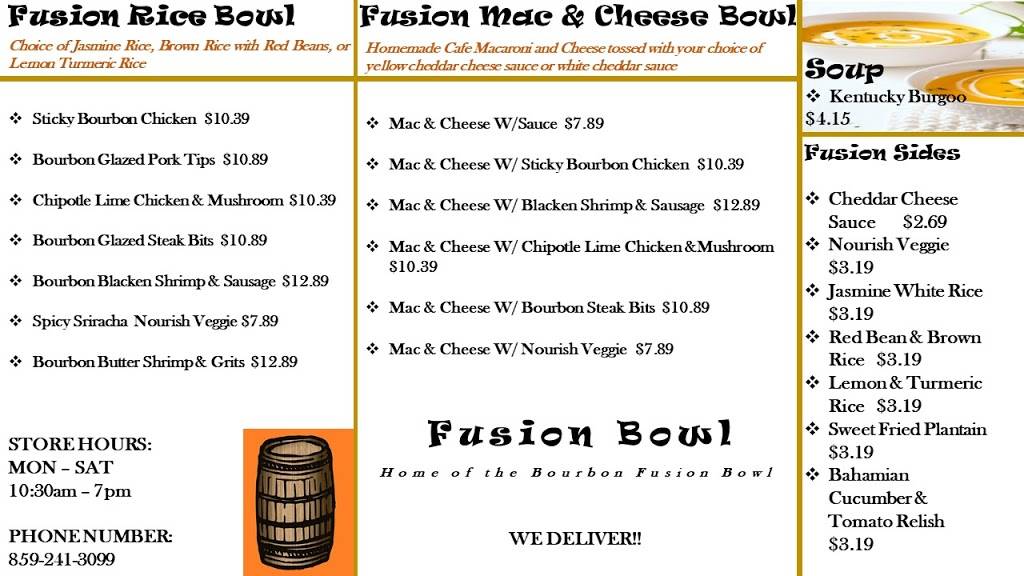 Fusion Bowl By: Bourbon Spice | 1001 Elizabeth St, Nicholasville, KY 40356, USA | Phone: (859) 241-3099