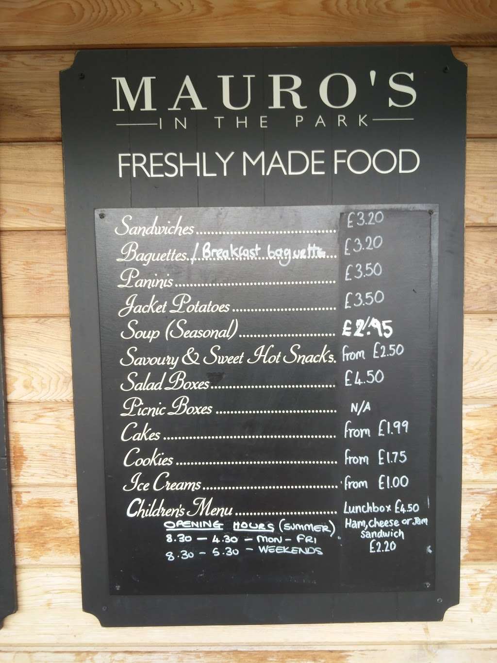 Mauros In The Park | Writtle, Chelmsford CM2 8FS, UK