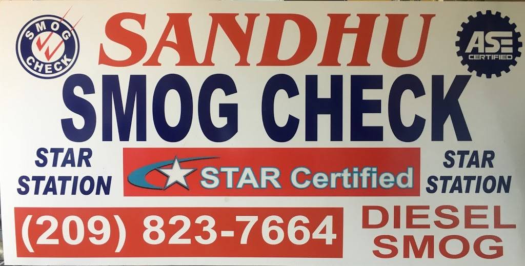 Sandhu Smog Check Star Station | 2072 W Yosemite Ave # 102, Manteca, CA 95337, USA | Phone: (209) 823-7664