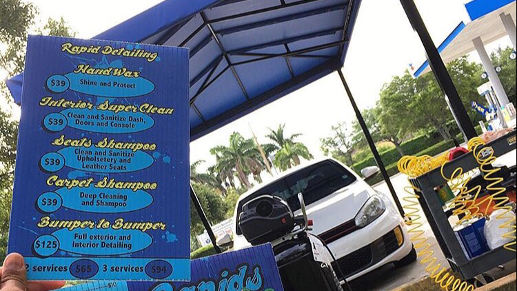 Rapids Car Wash & Detailing | 14602 Sheridan St, Pembroke Pines, FL 33028, USA | Phone: (954) 296-1017