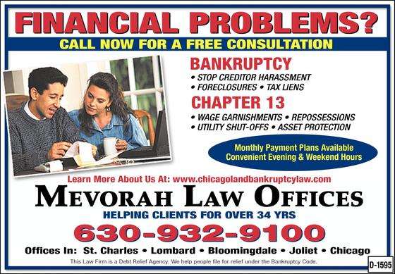 Mevorah Law Offices LLC, Kane County | 333 Randall Rd #104, St. Charles, IL 60174, USA | Phone: (630) 443-0600