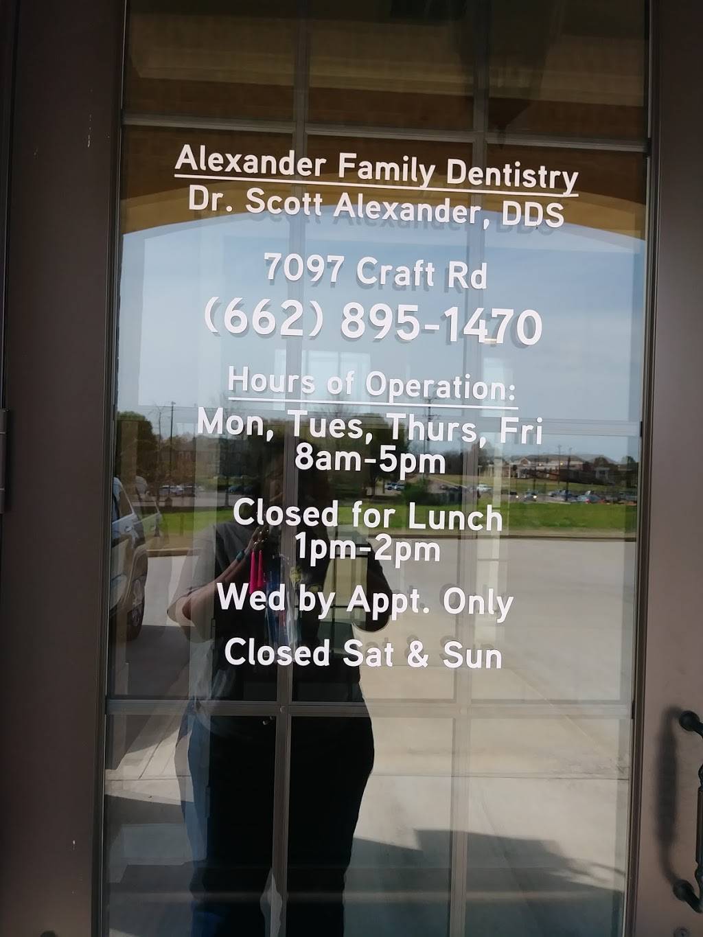 Alexander Family Dentistry | 7097 Craft Rd, Olive Branch, MS 38654, USA | Phone: (662) 895-1470