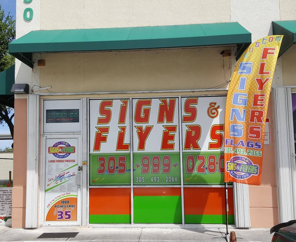 Signs And Flyers Printing | 17090 NW 7th Ave, Miami Gardens, FL 33169, USA | Phone: (305) 999-0280