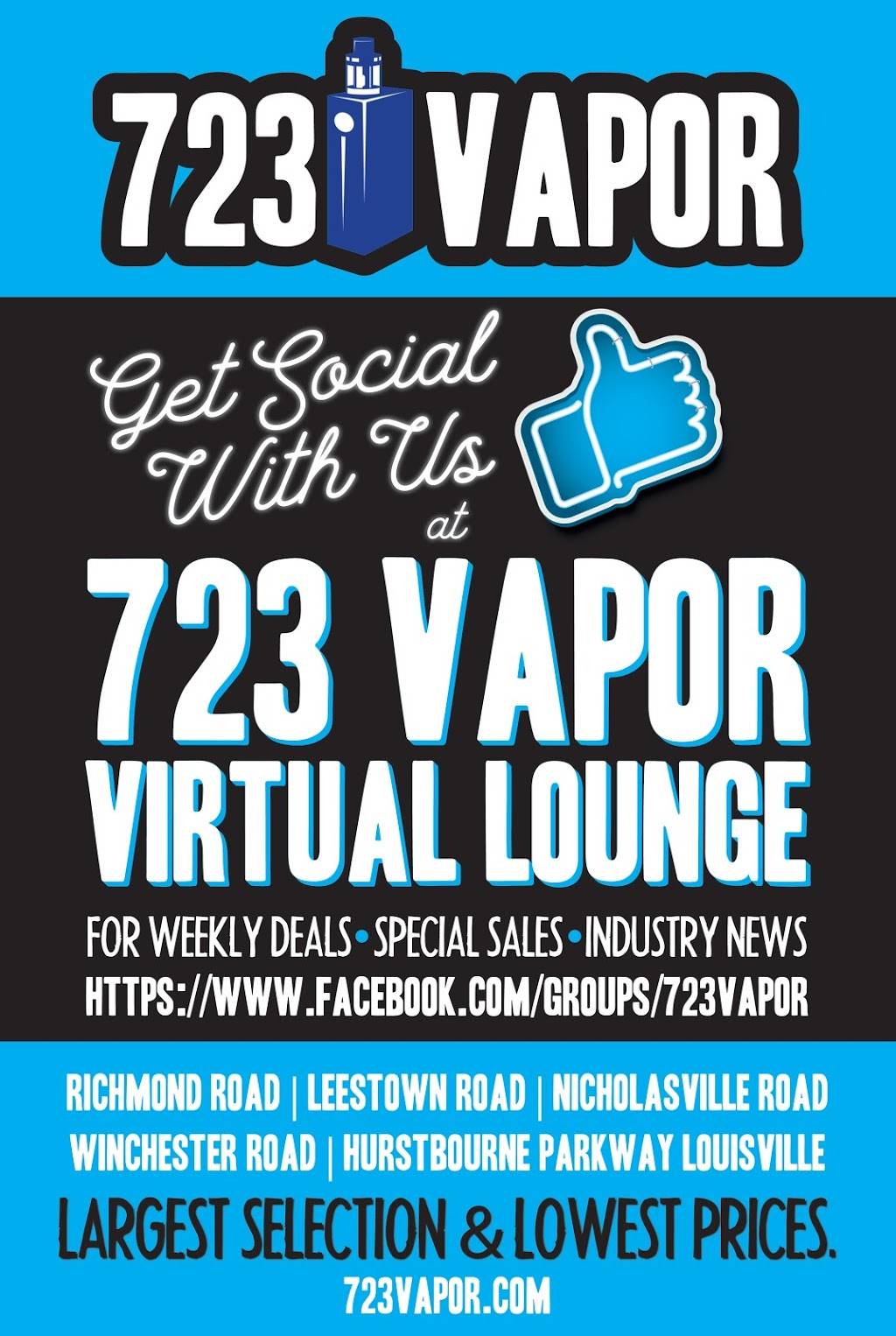 723 Vapor Shop | 2809 N Hurstbourne Pkwy #101, Louisville, KY 40223, USA | Phone: (502) 785-3744