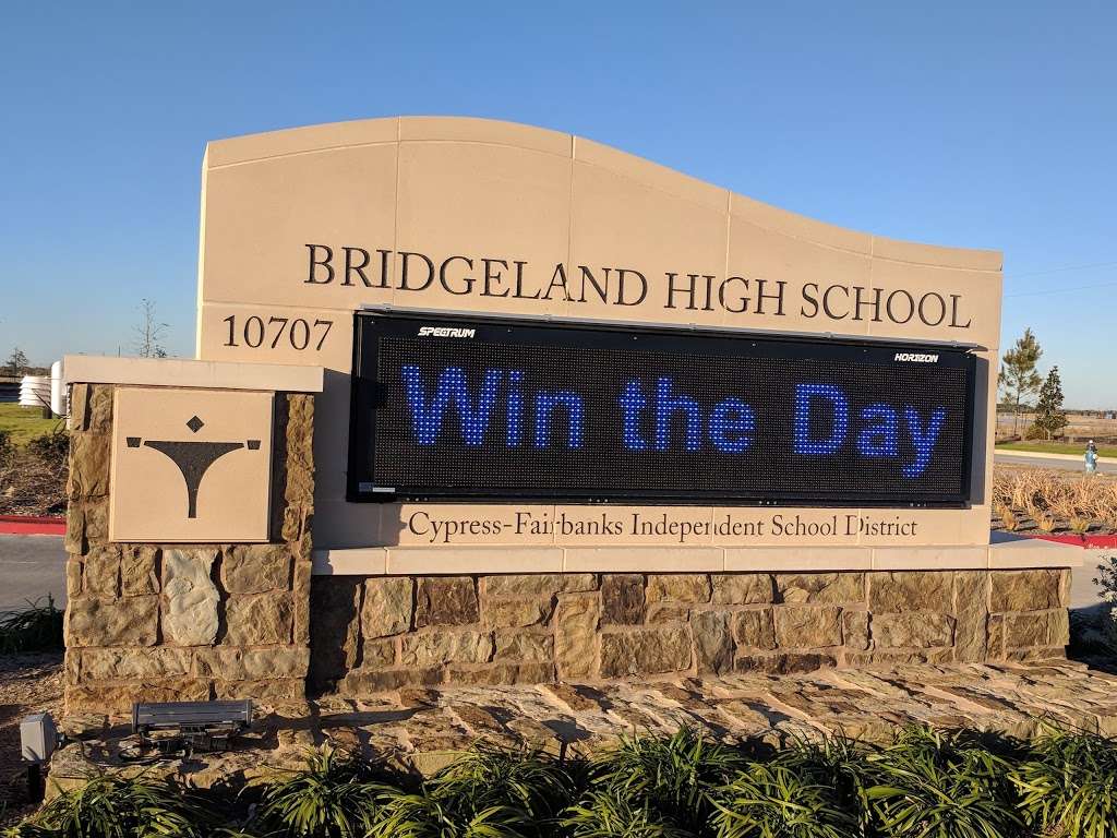 Bridgeland High School | 10707 Mason Rd, Cypress, TX 77433, USA | Phone: (832) 349-7600