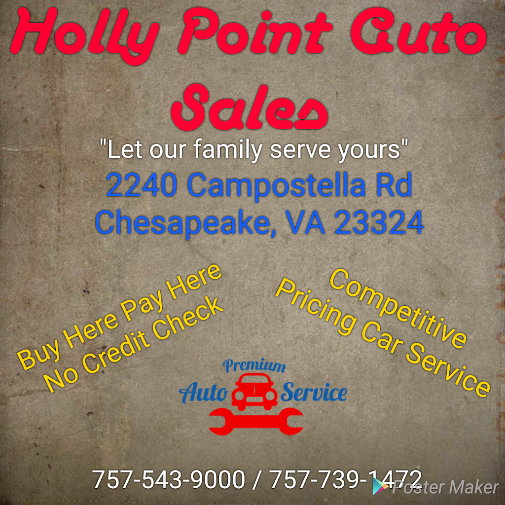 Holly Point Auto Sales | 2240 Campostella Rd, Chesapeake, VA 23324, USA | Phone: (757) 543-9000