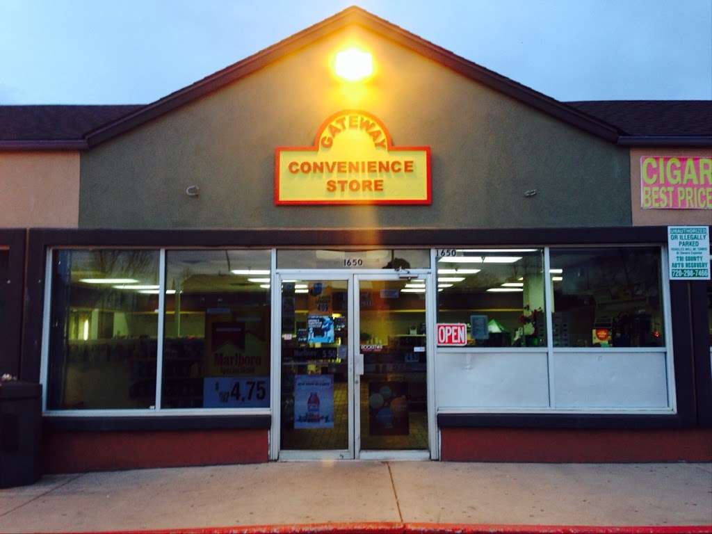 Gateway Convenience Store | 1650 S Chambers Rd, Aurora, CO 80017, USA | Phone: (303) 337-2791