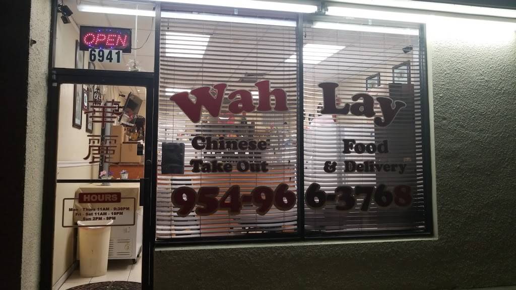 Wah Lay Chinese Take Out Restaurant | 6941 Miramar Pkwy, Miramar, FL 33023, USA | Phone: (954) 966-3768