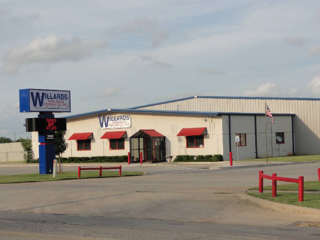 Willards Wholesale Roofing Co. Inc | 3100 S Bryant Ave, Del City, OK 73115, USA | Phone: (405) 235-1601