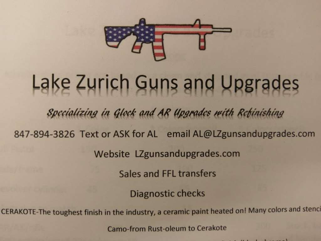 Lake Zurich Guns and Upgrades | 655 Pheasant Ridge Dr, Lake Zurich, IL 60047, USA | Phone: (847) 894-3826