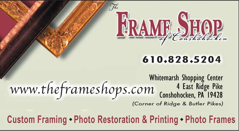 The Frame Shop of Conshohocken | 4 E Ridge Pike, Conshohocken, PA 19428, USA | Phone: (610) 828-5204