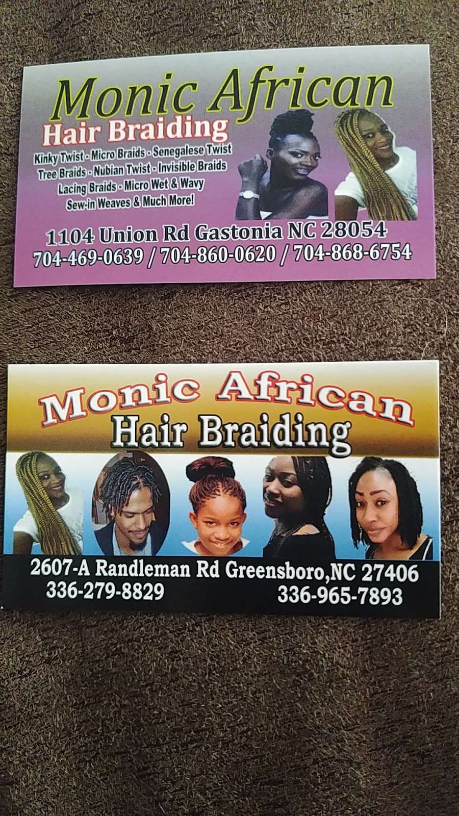 Monic Hair Braiding Gallery | 1104 Union Rd, Gastonia, NC 28054, USA | Phone: (336) 965-7893