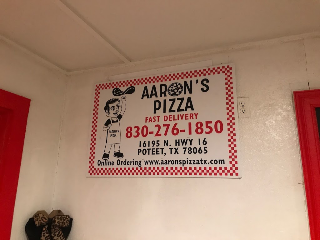 Aarons Pizza Shop | 16195 TX-16, Poteet, TX 78065, USA | Phone: (830) 276-1850