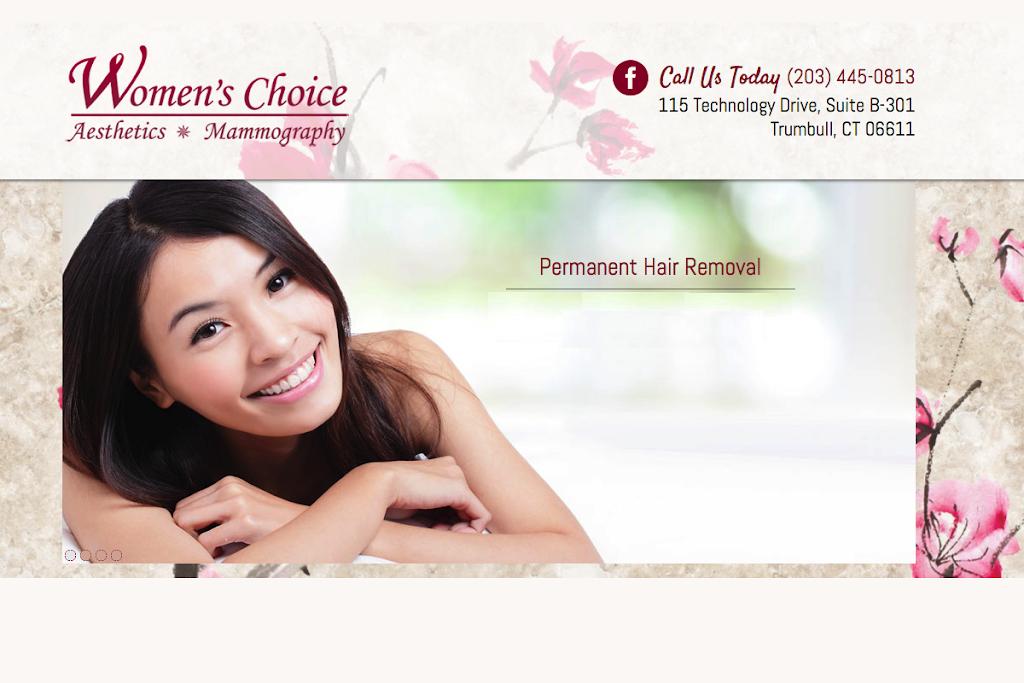 Womens Choice Aesthetics / Mammography | 115 Technology Dr, Ste B-301, Trumbull, CT 06611, USA | Phone: (203) 445-0813