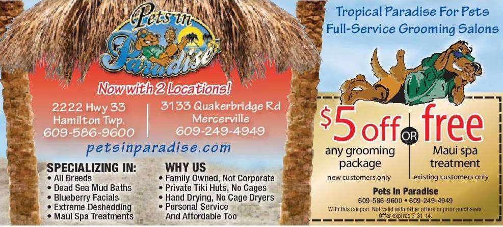 Pets in Paradise 2 | 3133 Quakerbridge Rd, Hamilton Township, NJ 08619, USA | Phone: (609) 249-4949