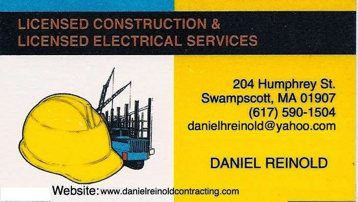 Reinold Contracting | 204 Humphrey St, Swampscott, MA 01907, USA | Phone: (617) 590-1504