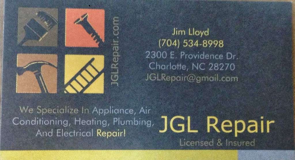 JGL Repair | 2300 E Providence Dr, Charlotte, NC 28270, USA | Phone: (704) 534-8998