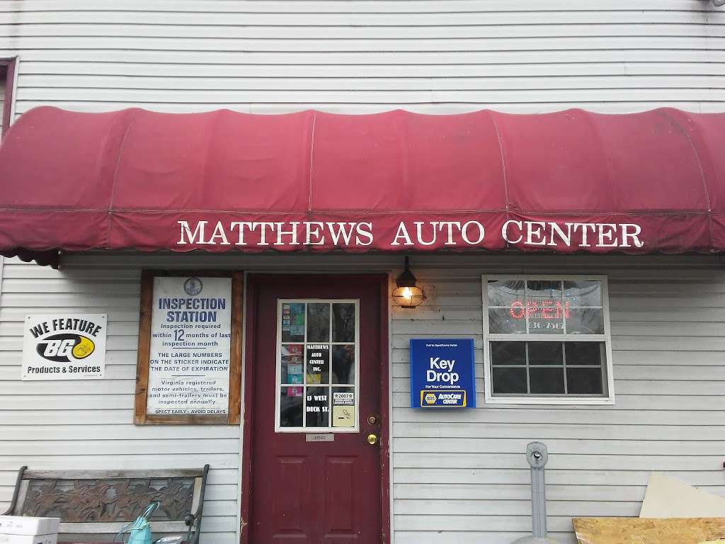 Matthews Auto Center | 13 W Duck St, Front Royal, VA 22630 | Phone: (540) 636-7567