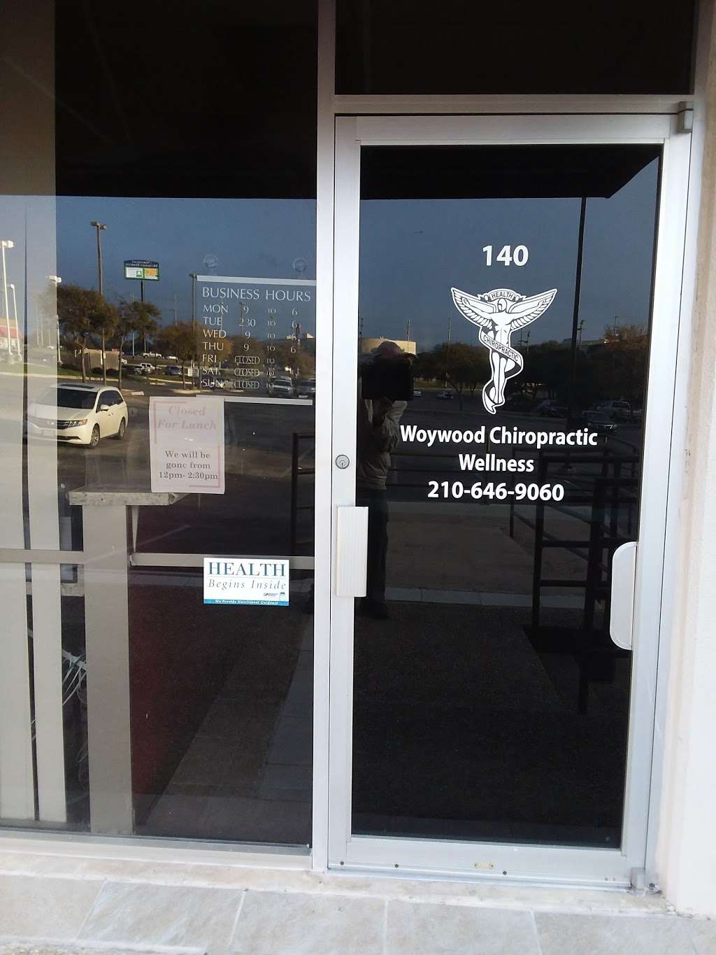 Woywood Chiropractic Wellness Center | 12702 Toepperwein Rd #140, Live Oak, TX 78233, USA | Phone: (210) 646-9060