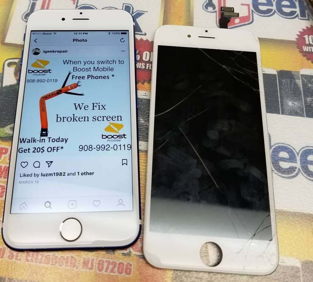 iGeek Repair LLC iPhone Repair in Elizabeth Newark Roselle, Rose | 206 Second St, Elizabeth, NJ 07206, USA | Phone: (908) 992-0119