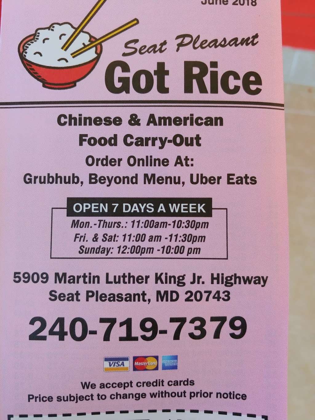 Got Rice | 5909 Martin Luther King Jr Hwy, Capitol Heights, MD 20743 | Phone: (240) 719-7379