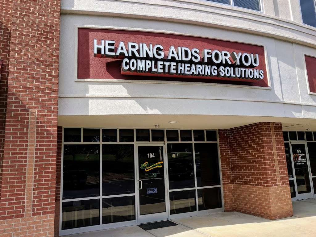 Hearing Aids For You Inc | 107 Kilson Dr # 104, Mooresville, NC 28117, USA | Phone: (704) 663-0223