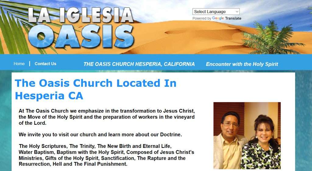 Iglesia Oasis | 17508 Hercules St, Hesperia, CA 92345, USA | Phone: (760) 948-5260