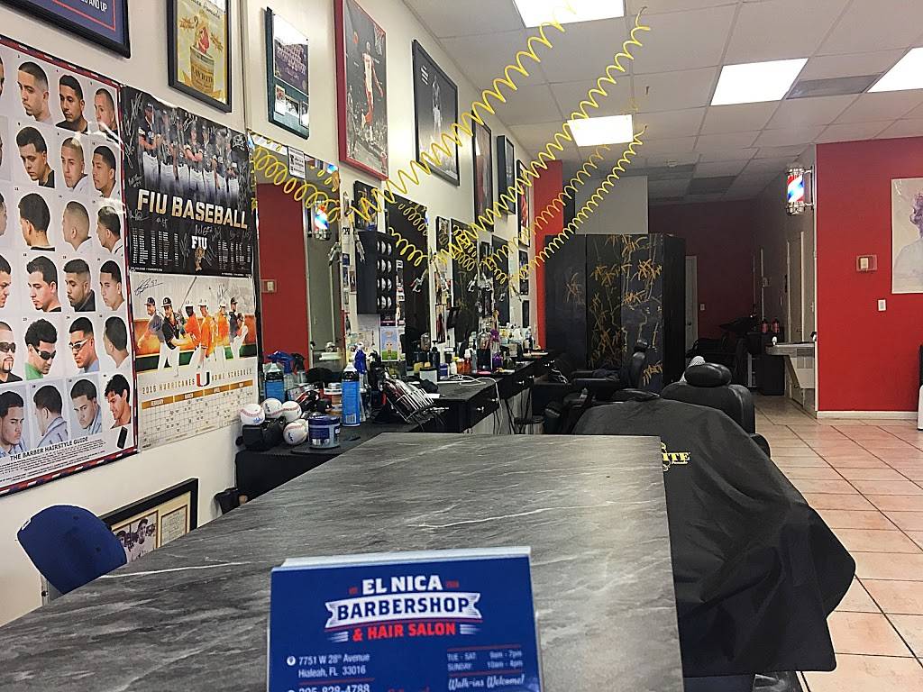 El Nica barber shop and Hair salon | 7751 W 28th Ave #7, Hialeah, FL 33016, USA | Phone: (305) 828-4788