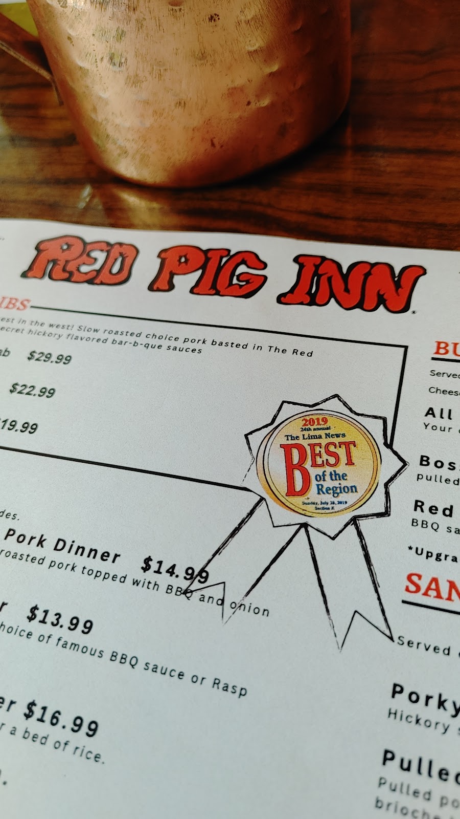 Red Pig Inn | 1470 N Perry St, Ottawa, OH 45875, USA | Phone: (419) 969-1002